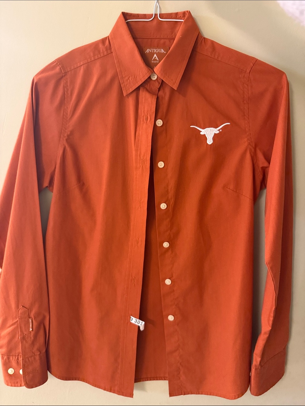Antigua Ladies — Burnt Orange with Texas Longhorn Small